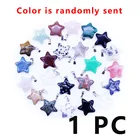 Pendants Cheap Natural Agate Raw Stone Star Pentagram Shaped Gemstone Charms Pendants For Jewelry Making