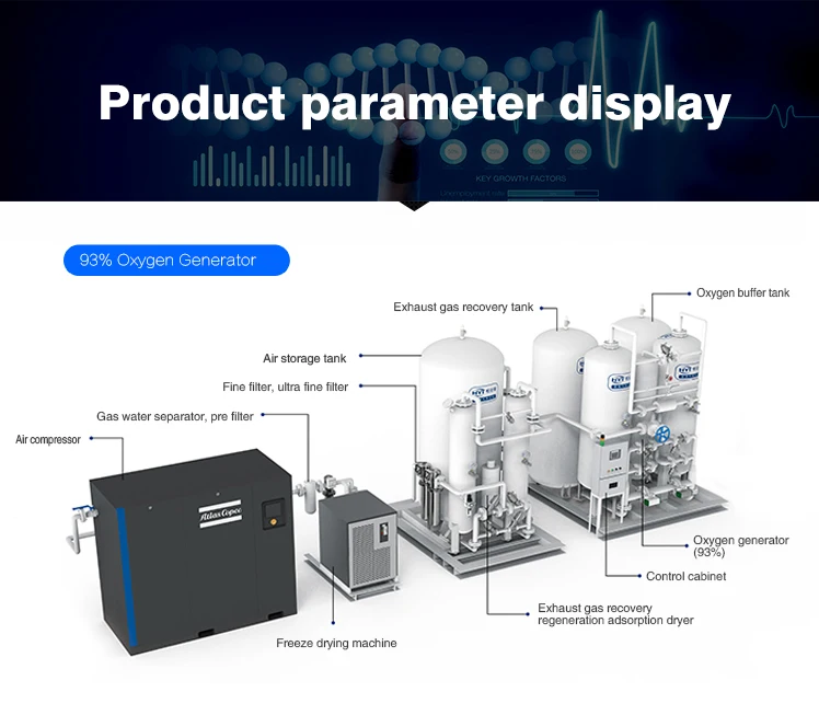 product high purity certificated low cost low pressure oxygen generation plant psa medical oxygen generator for hospital621-4