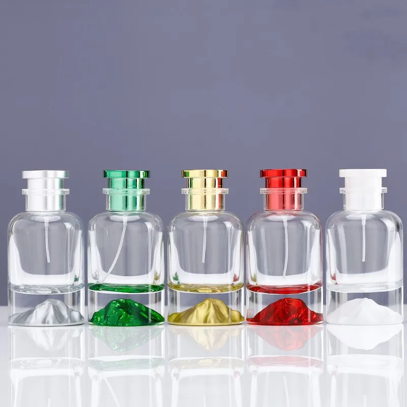 Wholesale Creative 50 Ml 1.7 Oz Color Volcano Cosmetics Bottle 15 Crimp Spray Perfume Bottle