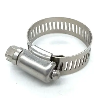 American type Perforated band Heavy duty high strength high torque hose clamp with washer and liner