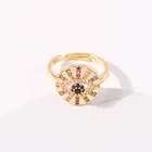 Ring New Sex Punk Devil's Eye Hollowed-out Vintage Adjustable Ring Accessory