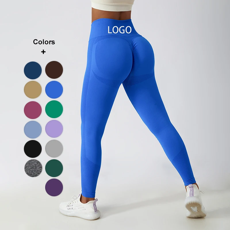 S-XL Seamless High Elastic Workout Leggings High Waist Tummy Control Yoga Pant Scrunch Butt Leggings Yoga Pants Gym Leggings