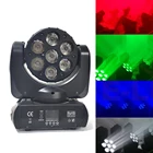 7 X Led Disco Lights Disco DJ Light 7 X 10w RGBW 4in1 Beam Mini Led Moving Head Stage Lighting
