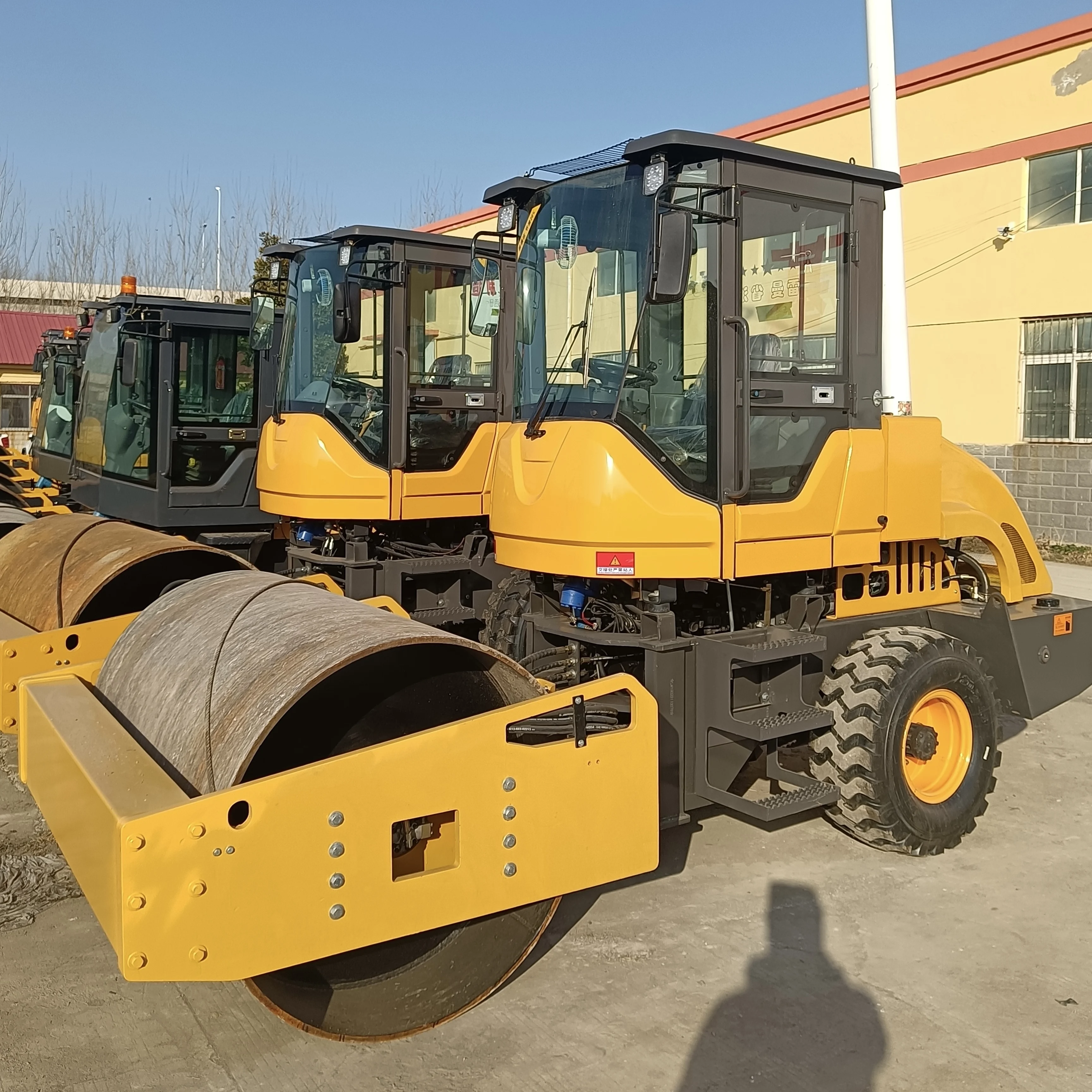 Vibrating Double Drum Road Roller Compactor Ton For Road