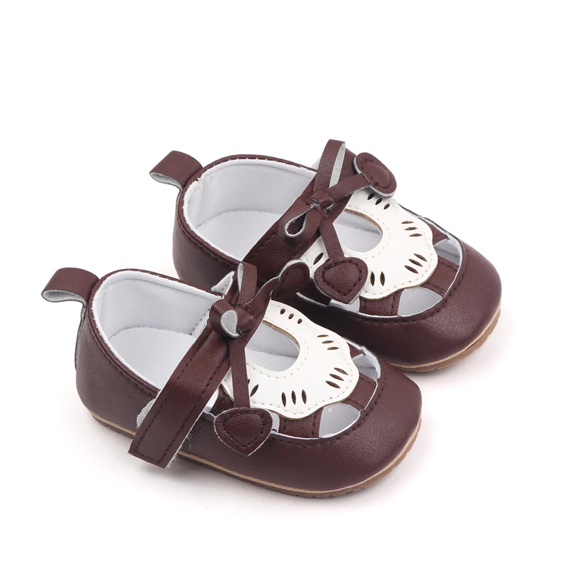 Hollowed-out Bow love Toe Toddler Shoes Summer Baby Shoes Casual Sandals for Girls manufacture