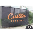Promotion Advertising Polyester Mesh Fence Fabric Banner For Sports Activities