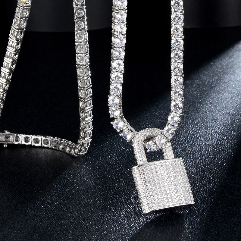 iced out padlock chain