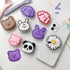 Pvc Mobile Phone PVC Mobile Phone Holder With Cute Design Phone Socket Custom Phone Grip