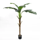 Artificial Banana Faux Tree 5ft High Artificial Banana Tree With Pot For Indoor Decoration