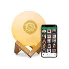 Mp3 Player Equantu Islamic Gift APP Control Portable Al Digital Mp3 Quran Player LED Touch Moon Lamp Quran Speaker