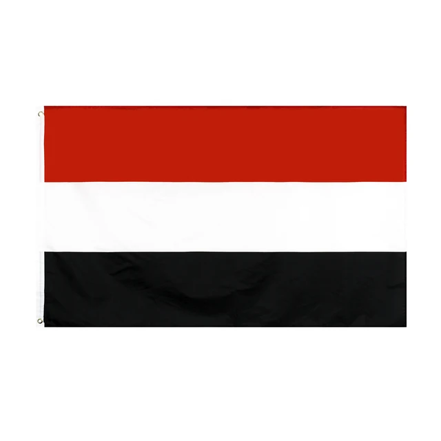 Factory Wholesale 3x5 ft 150*90 cm Printed 100% Polyester National Celebration Day Flag Yemen Country National Flag