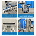 Factory Price 200L 500L 1000L 2000L Movable Shampoo Tank Storage Cosmetics Processing Cooling Storage Tank