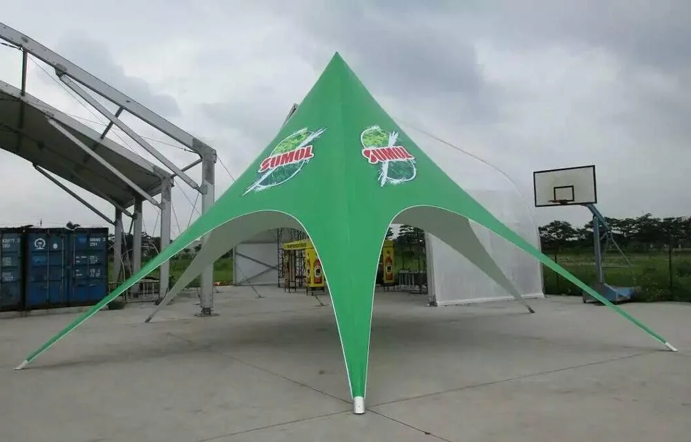 Free custom printing oxford star shaped tent large outdoor party marquee spider canpoy beach shade tent