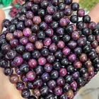Beads Wholesale Cheap Price Rough Genuine Galaxy Purple Tiger Eye Beads Bracelet Stone Beads 6mm 8mm 10mm