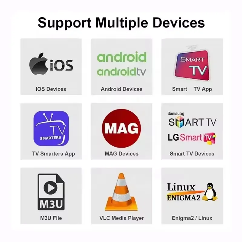 Box Android Arabic IP TV 12 months list M3U board reseller Germany Dutch smart 4K M3U subscription TV box