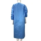 Coat Non-sterile SMS Disposable Non Woven Medical Isolation Gown Lab Coat Uniform GB18401-2010 Class B