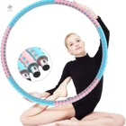 Jointop Weighted For Fitness Exercise New Large Detachable Hoola Hoop Double Way Magnetic Massage Fitness Hula Rings