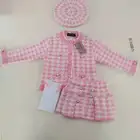 Girls' Skirt Girls Girls' Clothing Sets Spring And Winter Thick Long Sleeve Coat Skirt Above Knee Girls Dresses FG21011