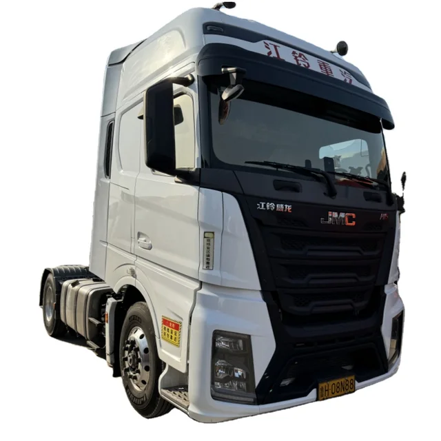 JMC Second-Hand Diesel Tractor Truck Logistics 4x2 Drive Wheel Automatic Transmission Euro 5 Emission Left Air Suspension