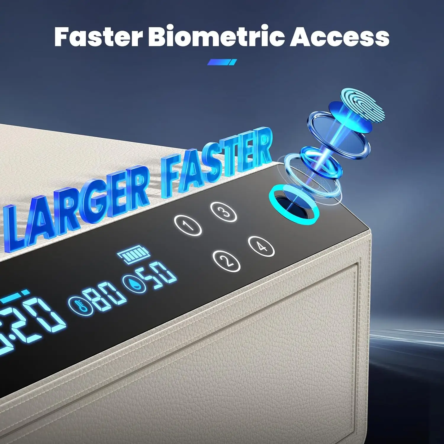 CEQSAFE Europe Market High-end Password Locker Leather Bluetooth Drawer Safe Jewelry Watch Winder Safe Box supplier