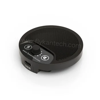 USB Conference Microphone w/ 3.5mm Earphone jack - Slicent Touch (MIC &Speaker) - Flykan Patent UMIC-31