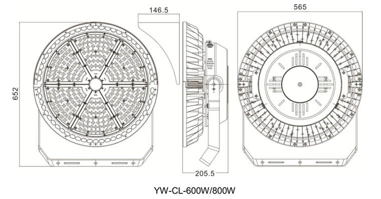 YOUWIN Waterproof outdoor high power high lumen 600w stadium light led spotlight
