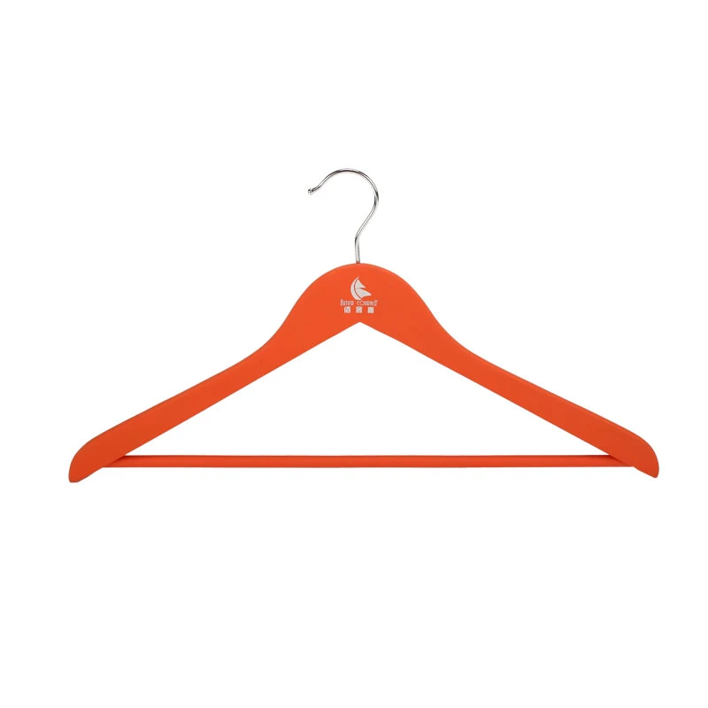 Orange Classic Velvet Paint Curved Non-slip Wood Shirt Hanger Fashion  Wooden Hangers Customizable Logo Wholesale - Buy Wooden Hangers,Fashion  Hangers,Clothes Store Hanger Product on Alibaba.com