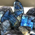 Labradorite Gemstone Hot Sale Blue Fire Labradorite Natural Gemstone Labradorite Crystal Ornament