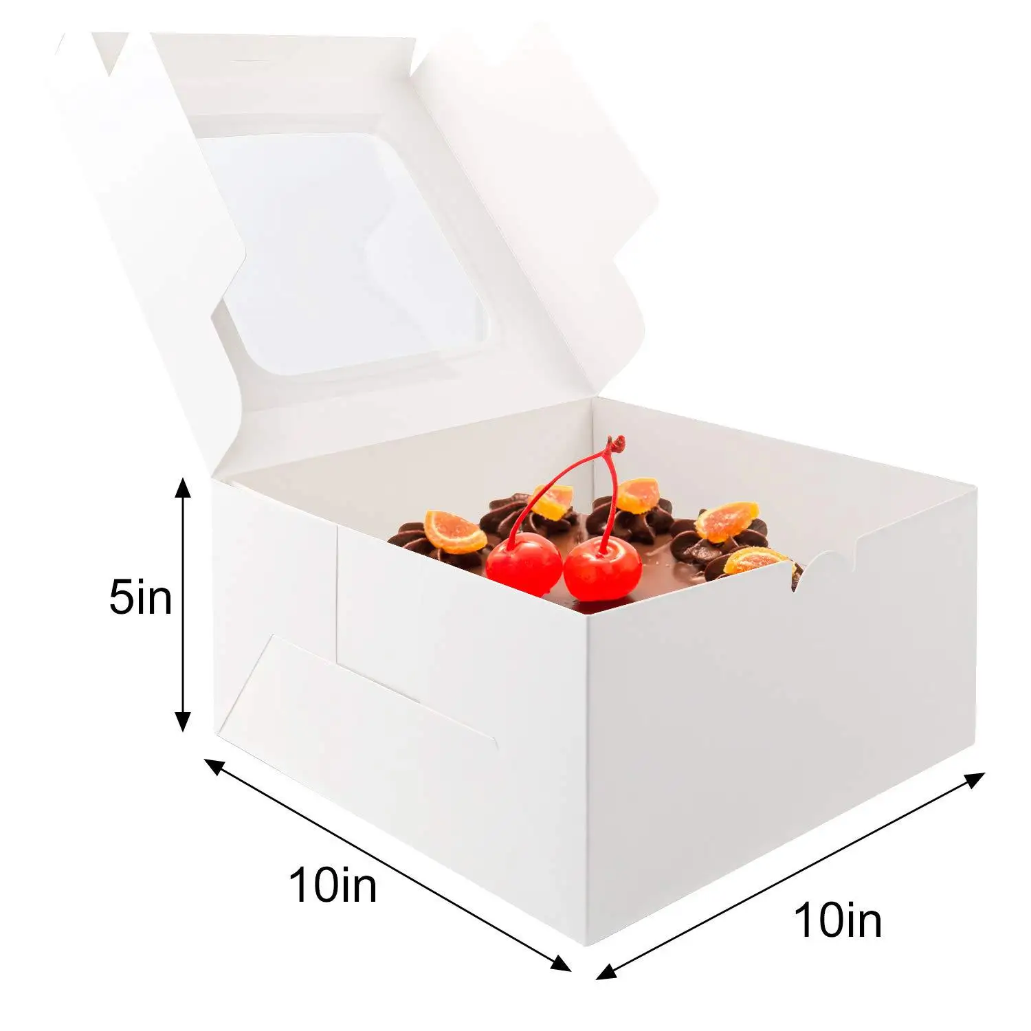 Hot sale Gift Box With Window Dessert Pastry Candy Packaging Box Wedding Party Birthday Baby Shower Cake box