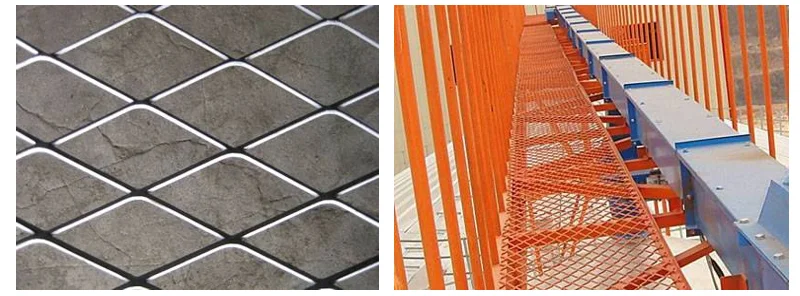 Steel Expanded Metal Sheet Flattened (3/4 #9) .120" x 24" x 48" used in platform walkway safety roof walk