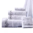 Famous Embroidery Multi-color Absorbent Microfiber Bath Face Towel Organic Poncho Towel Cotton