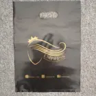Gold Bags For Wholesale Custom Die Up Black And Gold Plastic Shopping Bags With Own Logo Handle For Store For Hair
