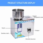 Tea Semi Auto Stainless Steel Particle Powder Bag Weighing Filling Machine For Tea And Coffee Bean