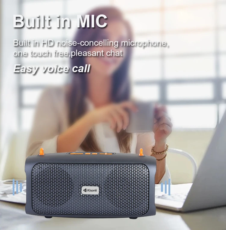 Kisonli KS-2003 Solar Magnetic Bluetooth Speakers Portable Outdoor Speaker with Solar Panel for Recharging 19 Kisonli KS-2003 Mp3 Solar Portable Magnetic Blue Tooth Speakers