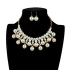 Pearl Jewelry Pearlpearl 2021 Beautiful Glass Pearl Necklace Jewelry Set Wholesale Pearl Collar Necklace