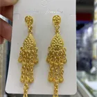 Gold Earring Earrings Retro Gold Metal Earring For Women Alloy Rhinestone Dangling Earrings Jewelry