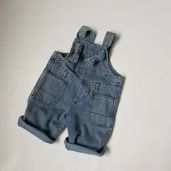 Kids Baby Boy Clothes Pants Girl Denim Jumper Jeans Solid Overalls Toddler Infant Playsuit Children Clothing Trousers