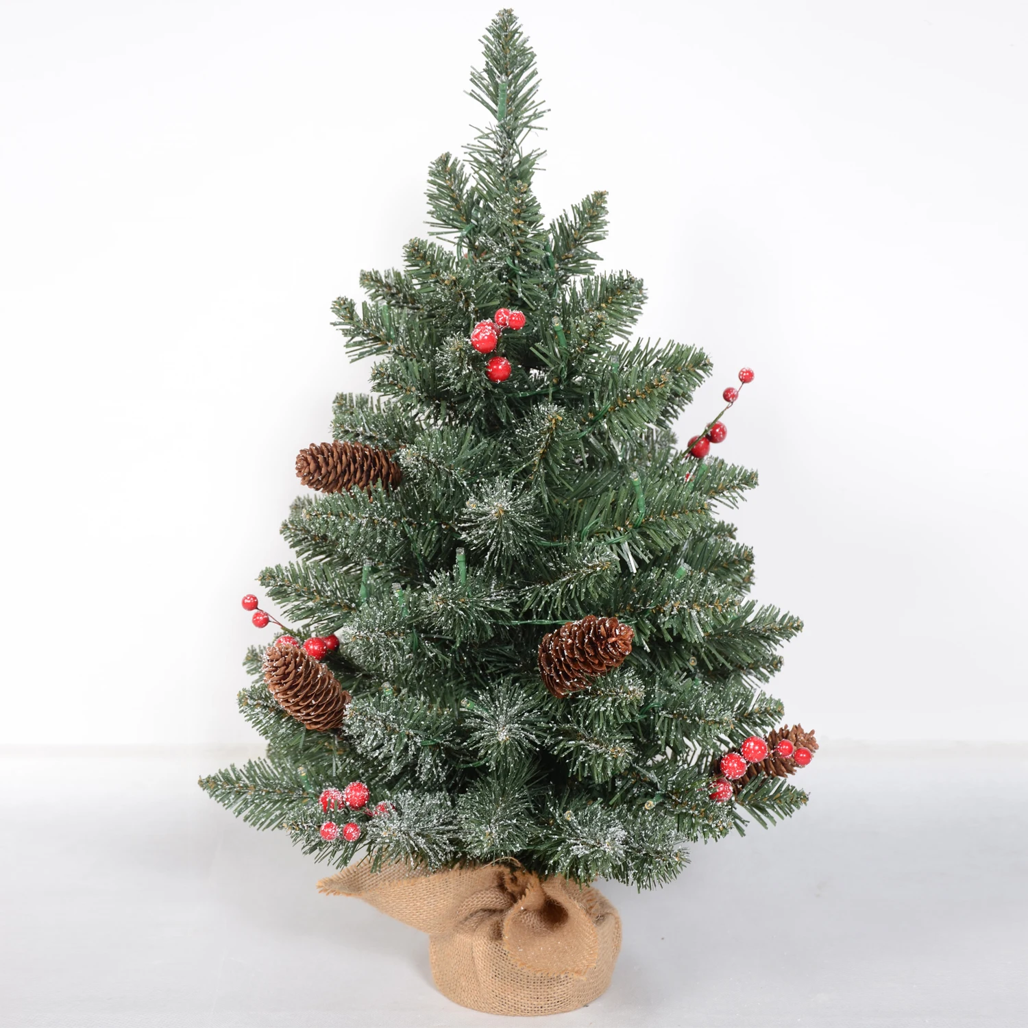 Yiwu Merry Tree 3ft Indoor Christmas Tree Top Customizable Size with Warm White LED Lights for Indoor Decoration details