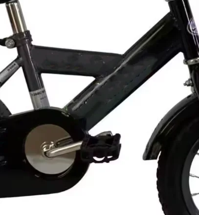 product 12 inch kids bike with new design durable steel frame foot brake rear carrier single speed ride on toy with ordinary pedal-4