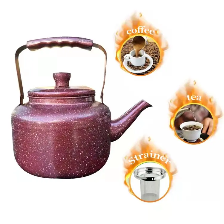 Tea pot set with stainless steel material new design stainless steel gift with top 10