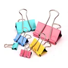 Black Paper Clip Black Custom Shape Metal Plastic Cute Plastic Durable Stainless Binder Paper File Clip