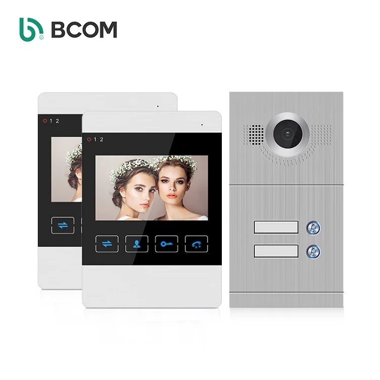 Bcom sensor's key timbre de puert 7 inch indoor mornitor with call panel
