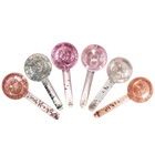 Magic Massage Roller Ball Cold Round Clear Glass Magic Ball Cold Glitter Ice Globes Facial Roller For Face Cooling Massage