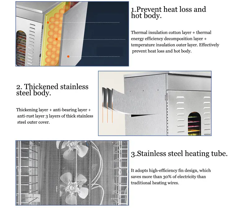 Industrial Drying Vegetable Dryer Fruit Drier Machine Dehydrator Automatic manufacture