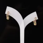 Earrings Party New Fashion Colorful Rainbow Cubic Zirconia Gold Plated Women Diamond Snake Earrings For Party Gift