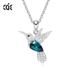 Silver Pendant Silver Necklace With Stone Womens Oem Crystal Jewelry 925 Sterling Silver Pendant Necklace Bird