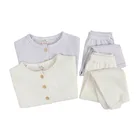 Wholesale Babies Set Cotton Kids Pajamas 2 Set Girl Boys Children Winter Kids Sleepwear Sets