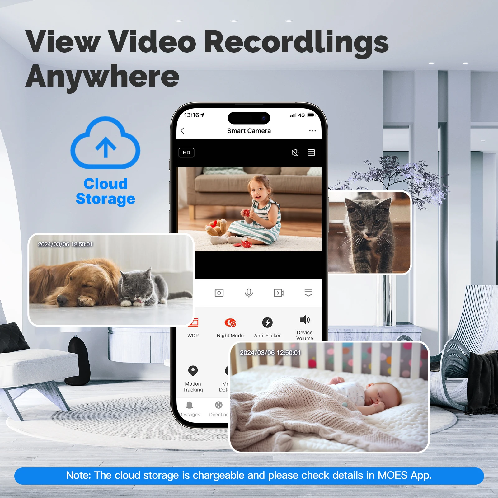 MOES 3MP WiFi Indoor Security Camera Kenya with Pan/Tilt, Motion Tracking and Night Vision 9 H55d0fe6596084330a4ad7b052e89730d1