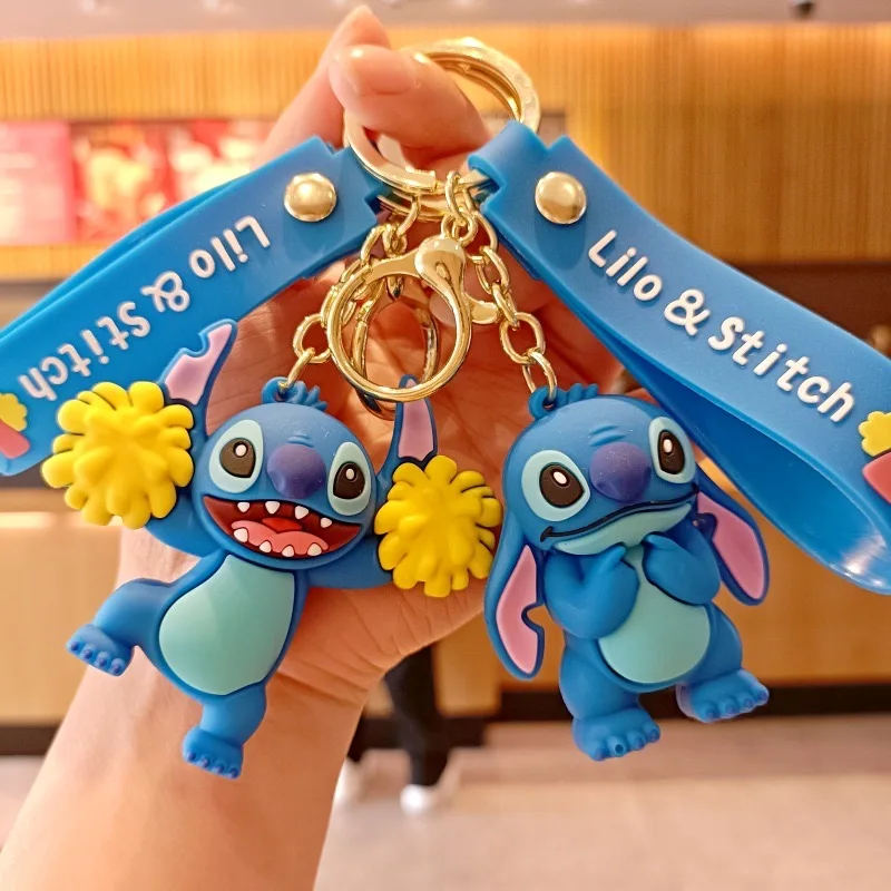 Hot Selling 3D Stitching PVC Silicone Keychain Accessories Bag Pendant Leather Strap Balloon Dog Keychain