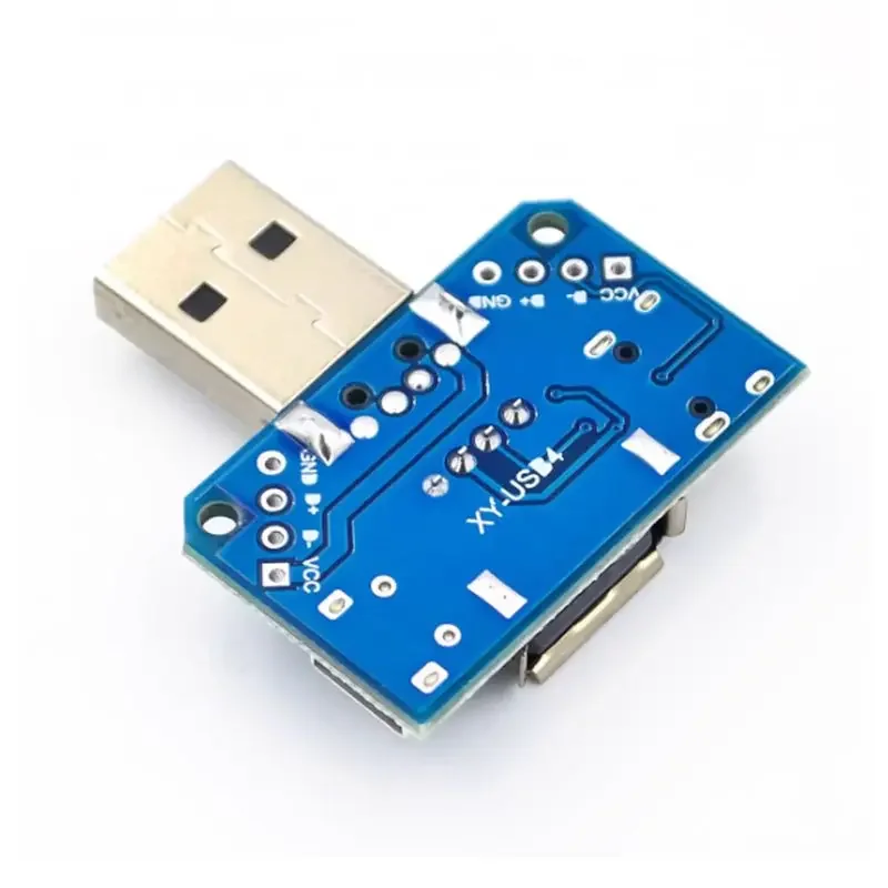 Usb Adapter Board Male To Female To Microusb To Head/type-c 4p 2.54mm ...
